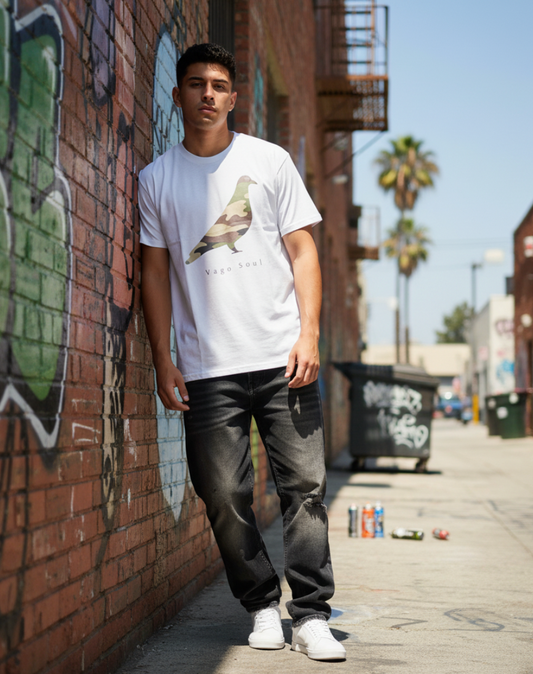 Vago Soul Camo Pigeon Streetwear T-Shirt