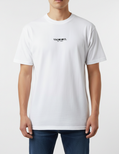 Vago Soul Classic Streetwear T-Shirt in White